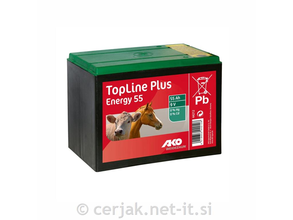 Baterija Topline Plus 9V, 55 Ah
