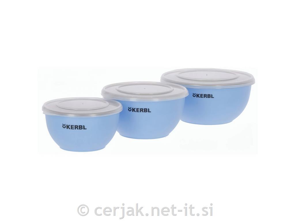Set posod (550, 900, 1200ml) inox s tesnim pokrovom