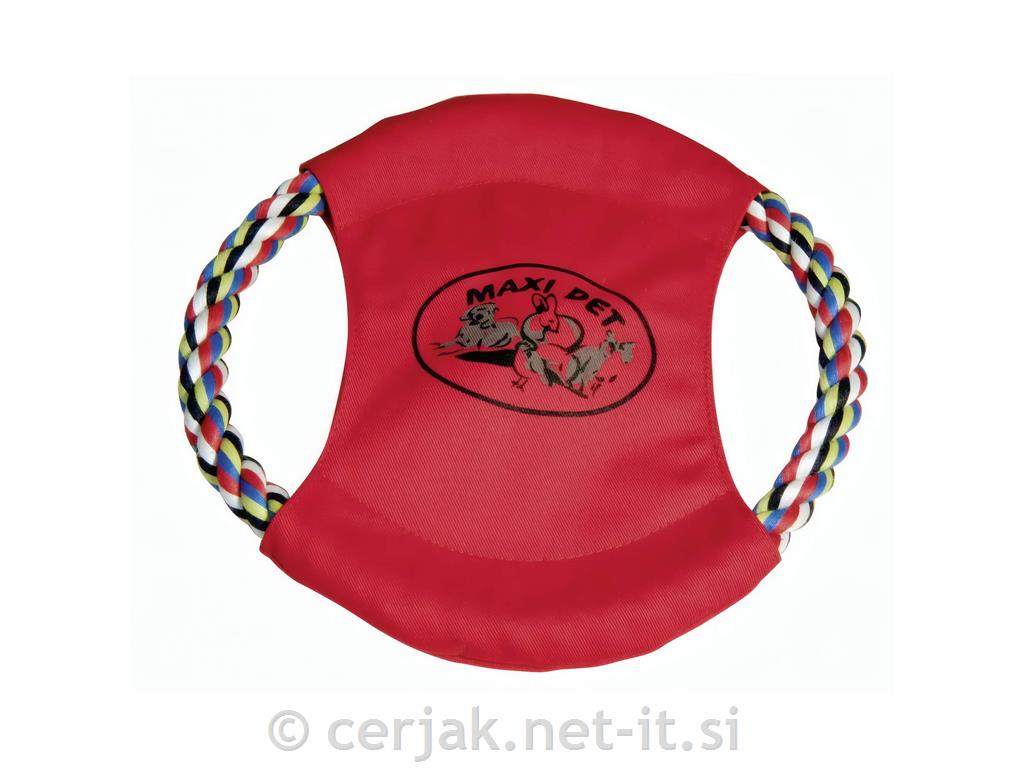 Igrača za psa-frizbi, bombažen, 22cm