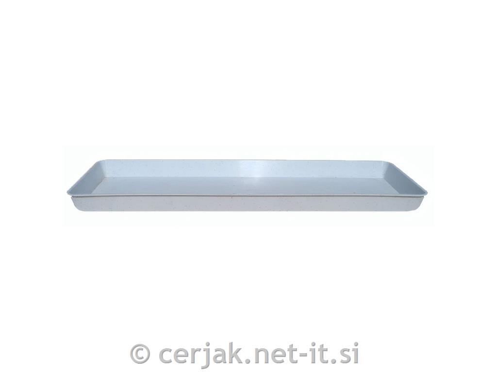 Podlaga korita PVC 40 granitno bela