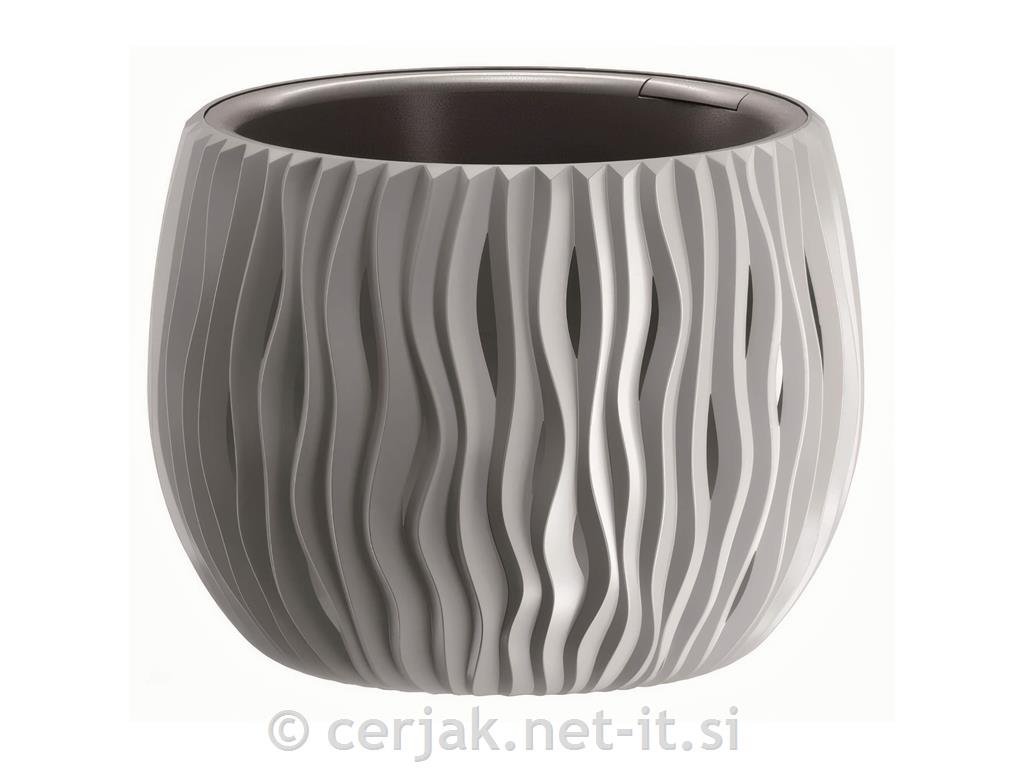 Lonec cvetlični Sandy siva, 18cm