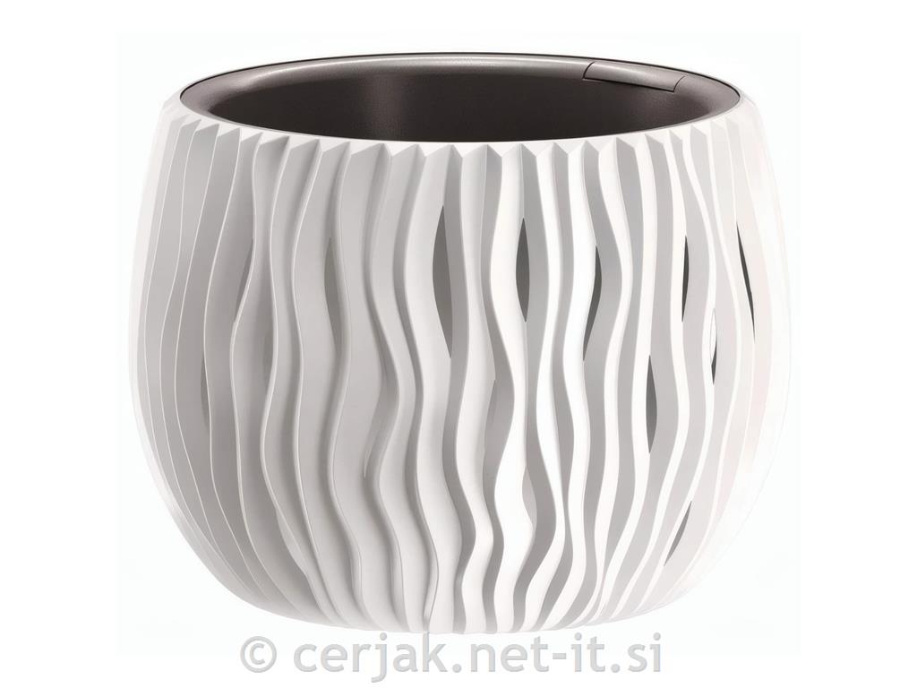 Lonec cvetlični Sandy bela, 24cm