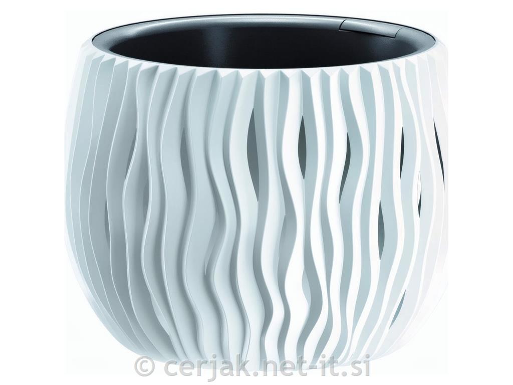 Lonec cvetlični Sandy bel, 29cm
