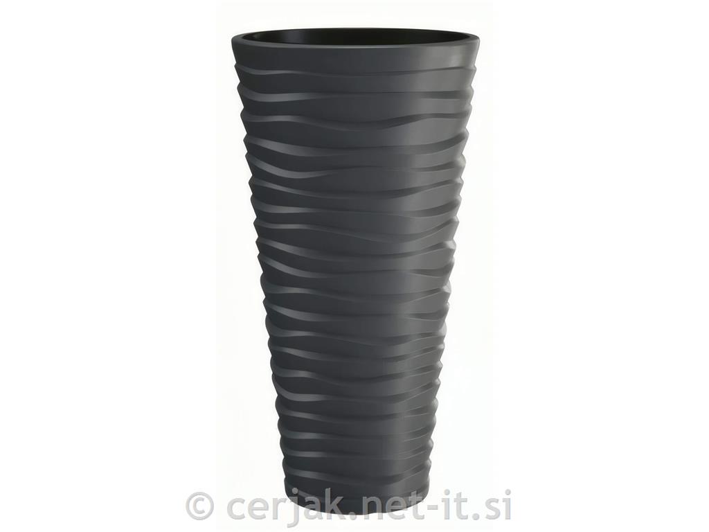Vaza cvetlična Sand antracit, 52cm
