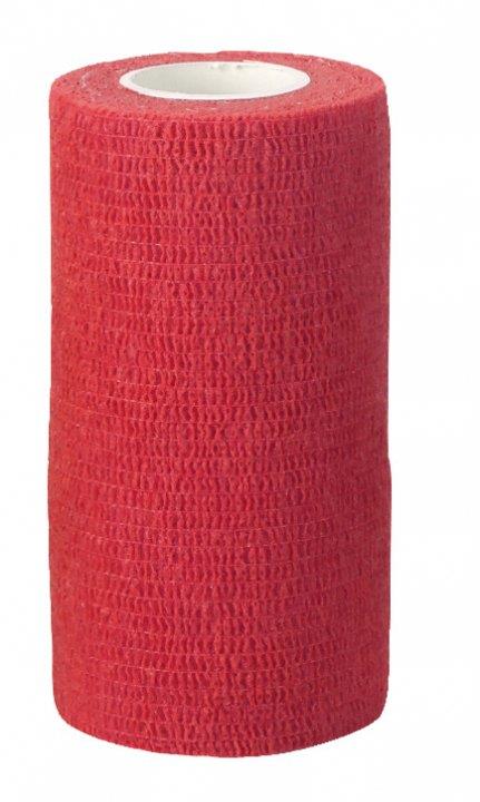 Povoj EquiLastic za konja 7,5cm × 4,5m, rdeč