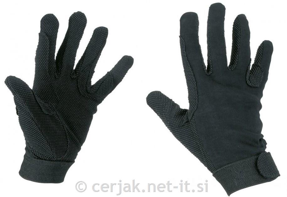 Jahalne rokavice Jersey črne