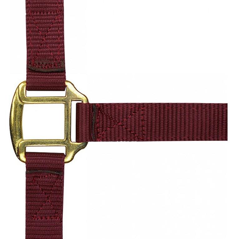Podložena uzda Norton leather bordo XL
