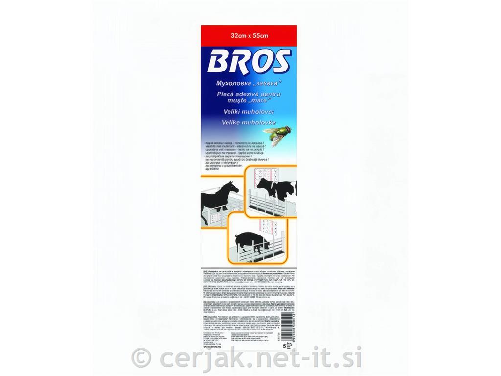 BROS hlevski muholovec 32x55cm 5 kos