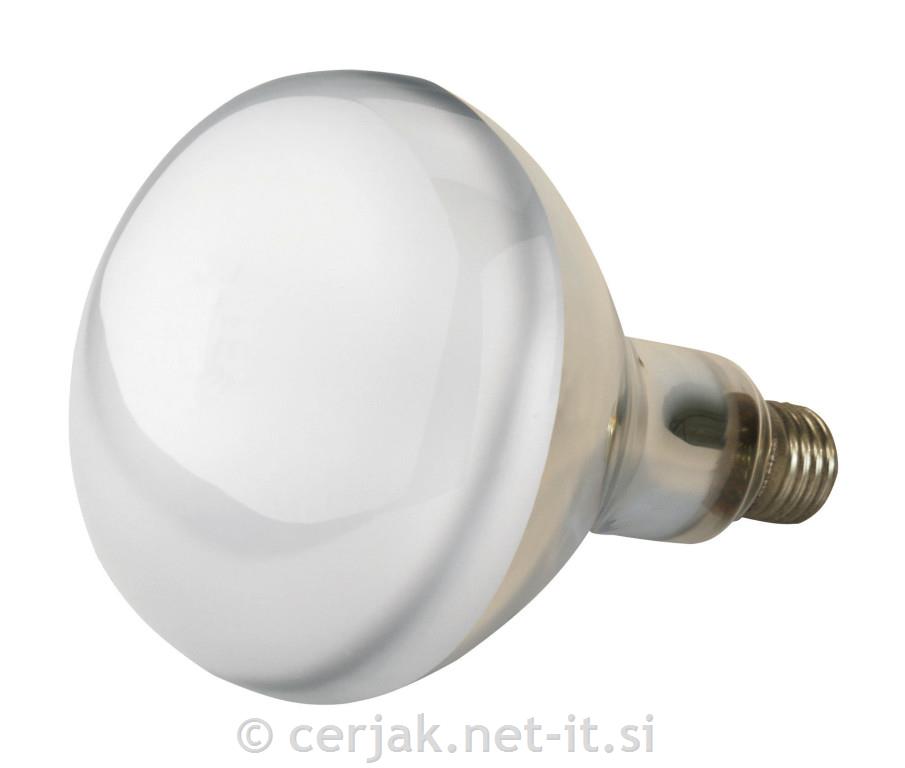 Žarnica IR bela kaljeno steklo 150W E-F
