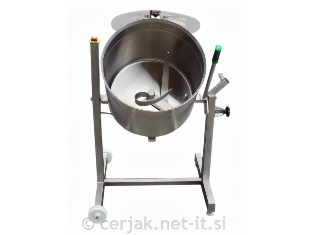 Mešalec motorni za meso in testo 60 L inox