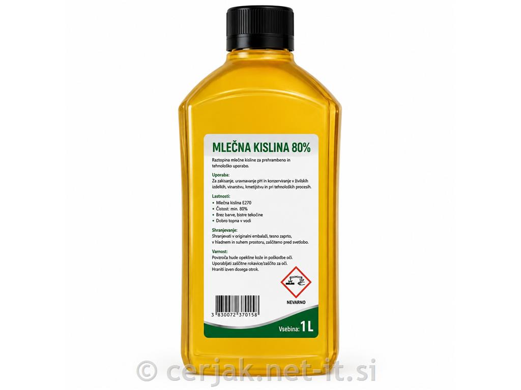 Mlečna kislina 80% 1 L
