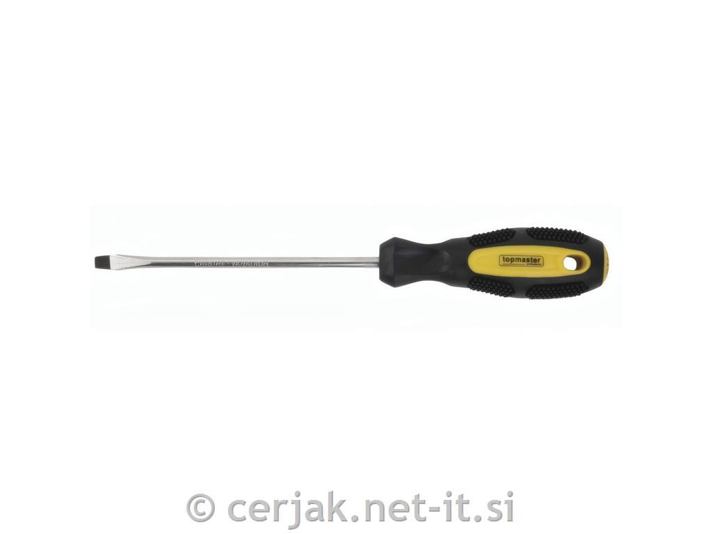 Ploščati izvijač Topmaster 6 x 150 mm CR-V