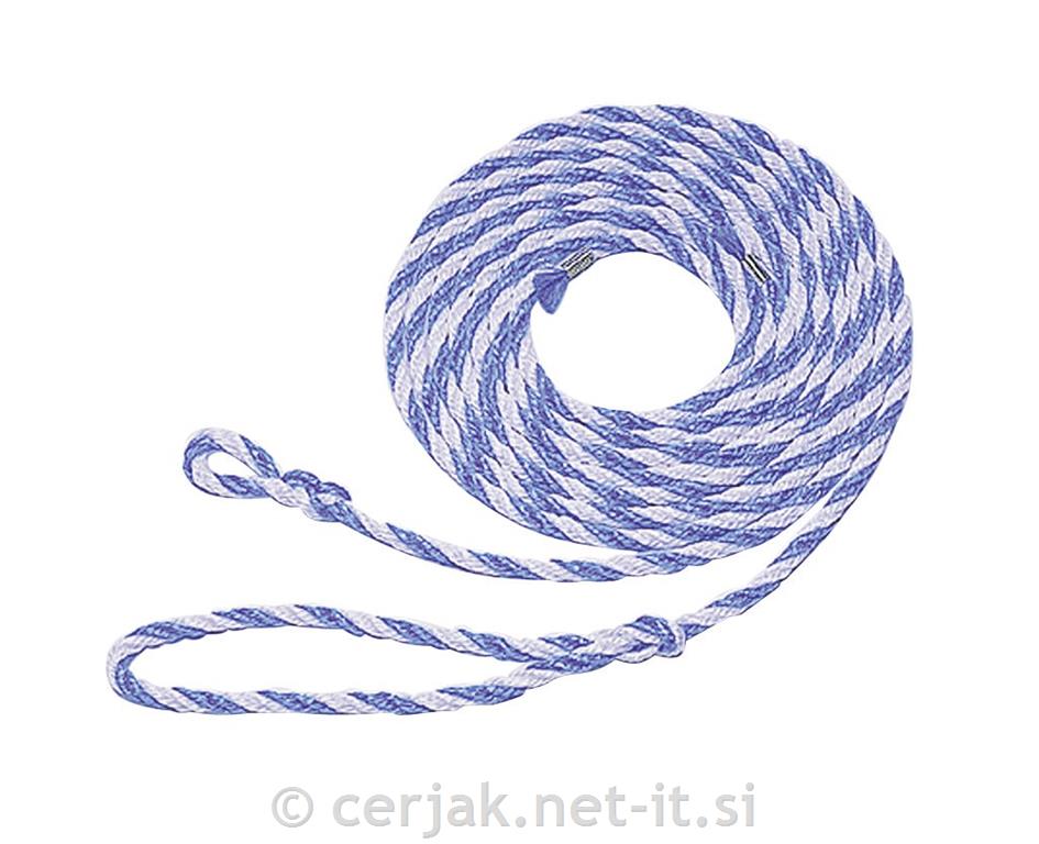 Vrv polipropilen belo/modra velika 12mm 3,2m