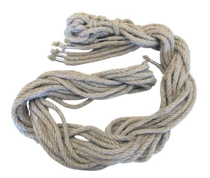 Vrv naravna vlakna 8mm 2,5m, 10 kos