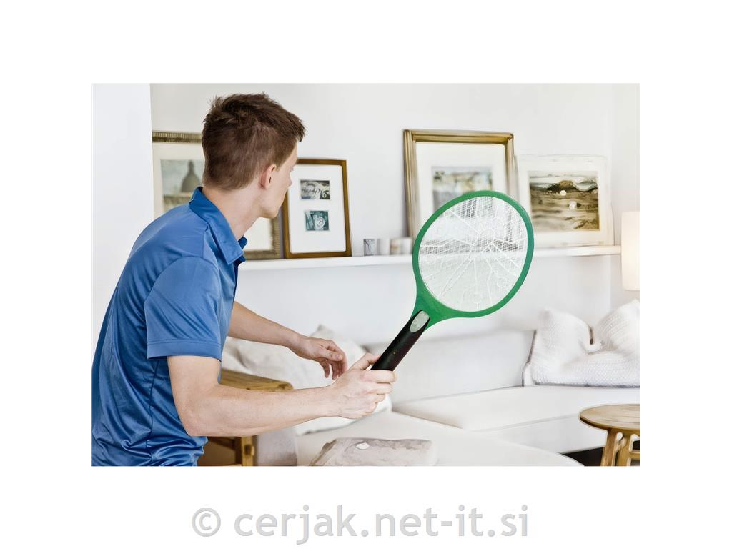 Električni lopar za muhe Action racket