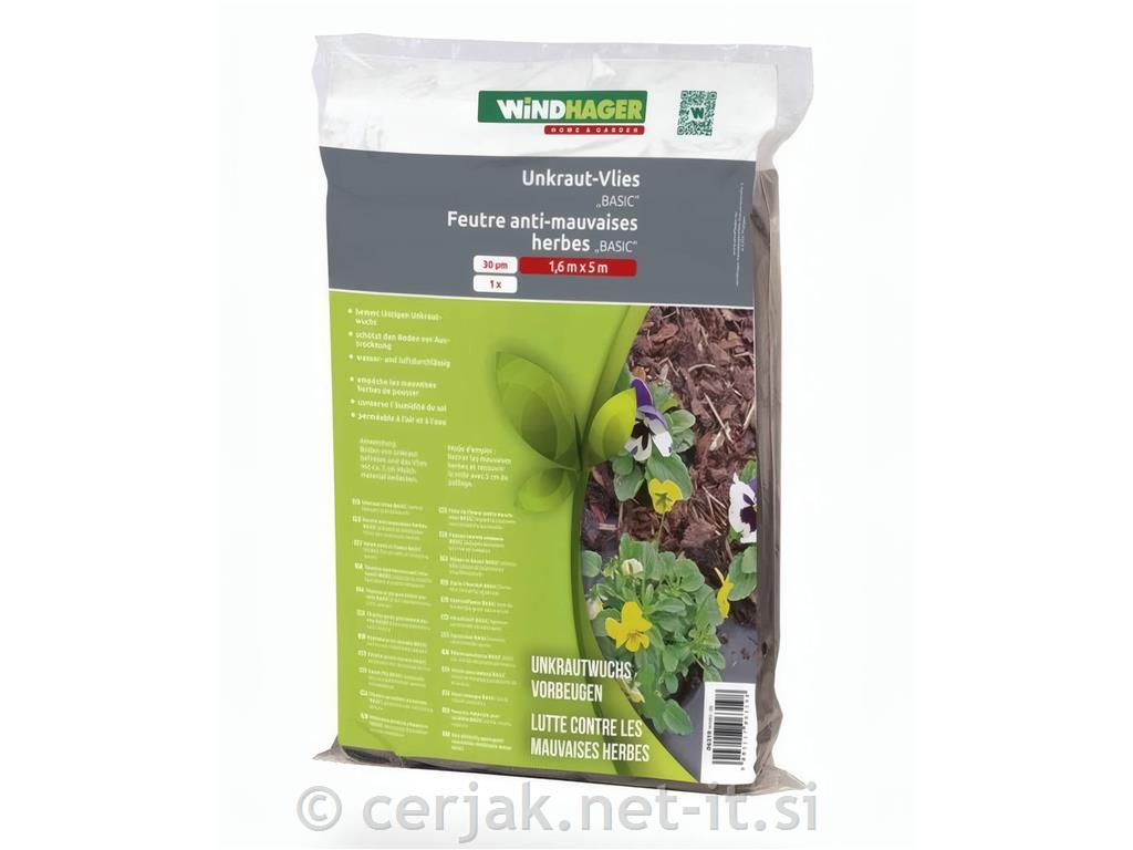 Koprena proti plevelu Basic 5 x 1,6m