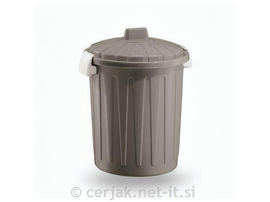 Posoda s pokrovom za odpadke 23 litrov