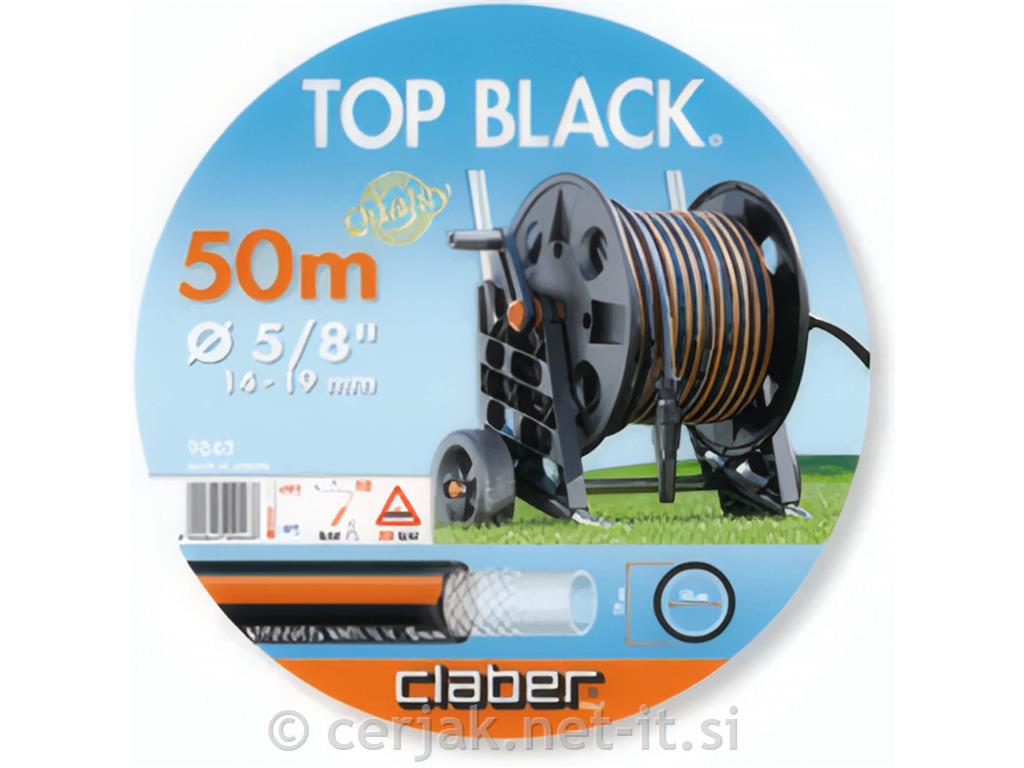 Cev za vodo TOP-BLACK 5/8" 30m, Claber