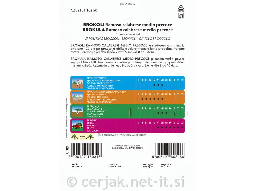 Brokoli Groene Calabrese, 5 g
