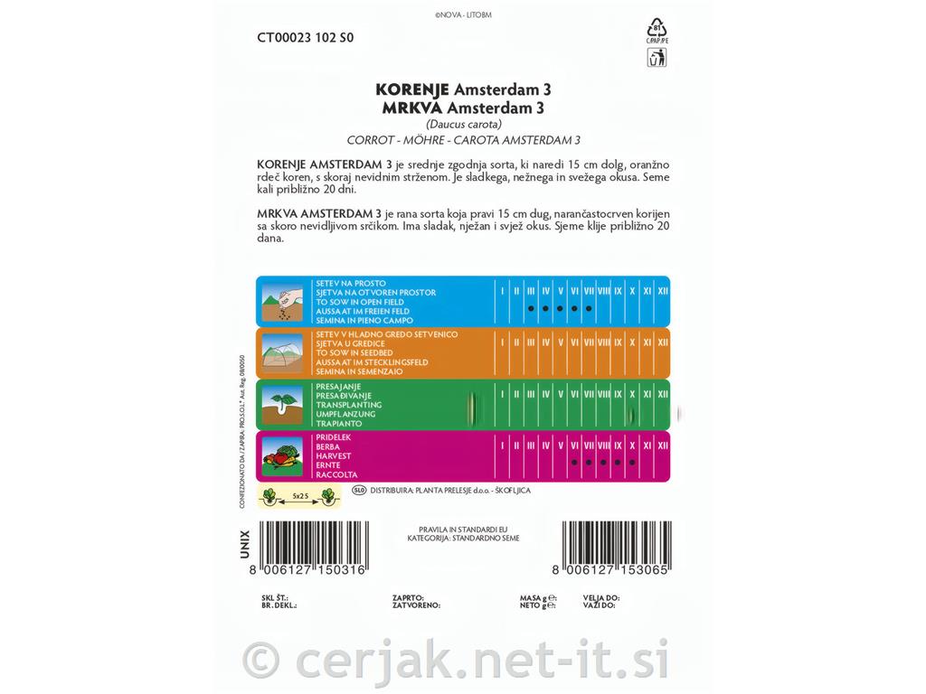 Korenje Amsterdam, 8 g