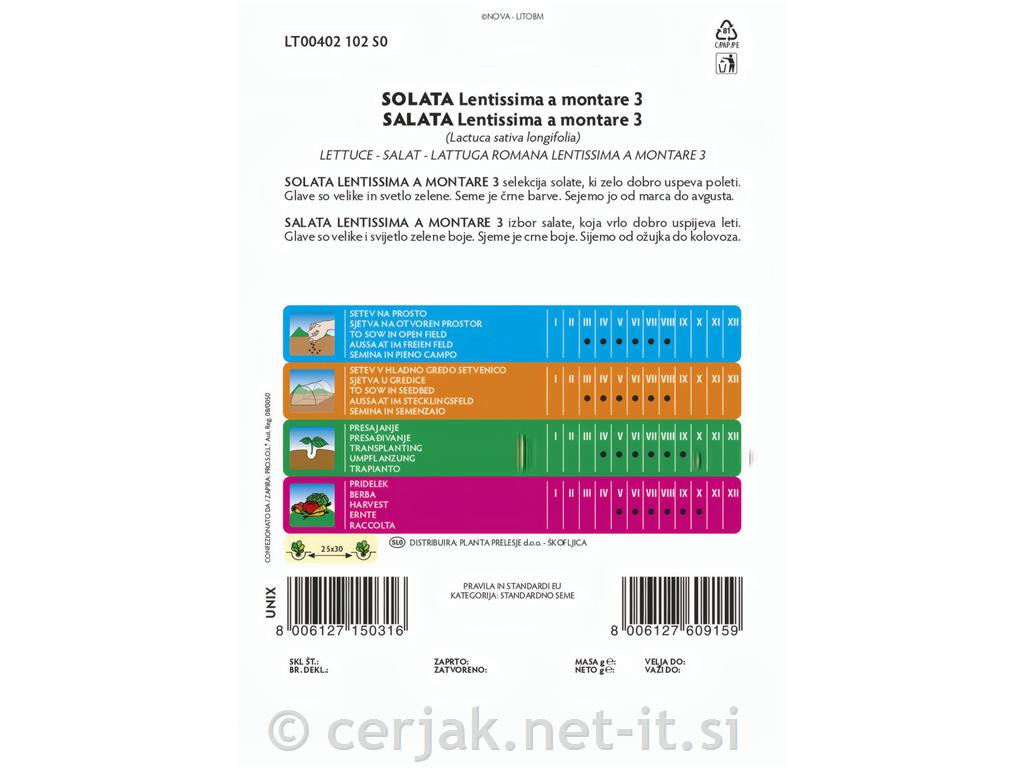 Solata Lentissima a montare 5 g