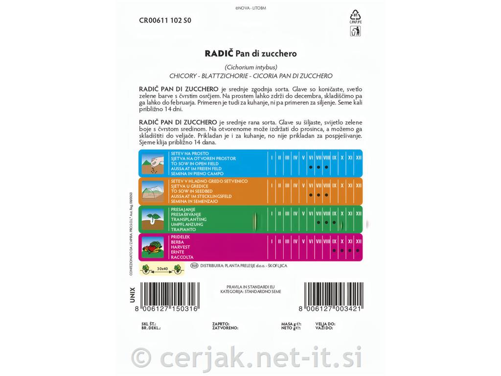 Radič Pan di zucchero, 10 g
