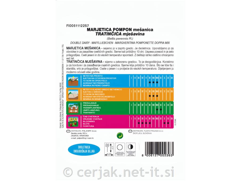 Marjetica (Bellis perennis), 0,1 g