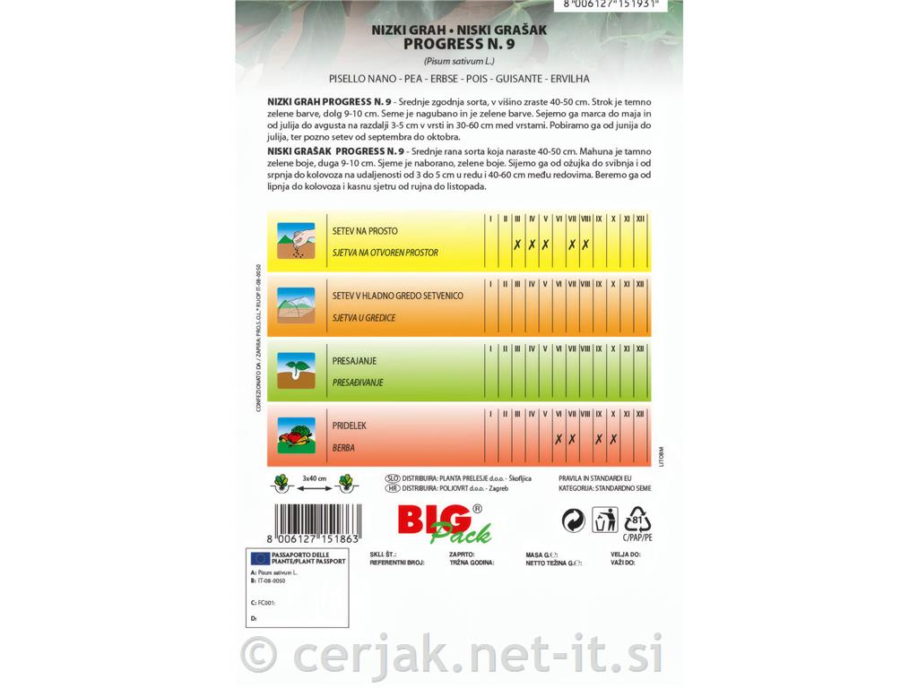 Grah nizki Progres 9 70g