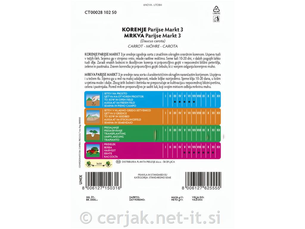 Korenje Parijse Markt 3, 5g