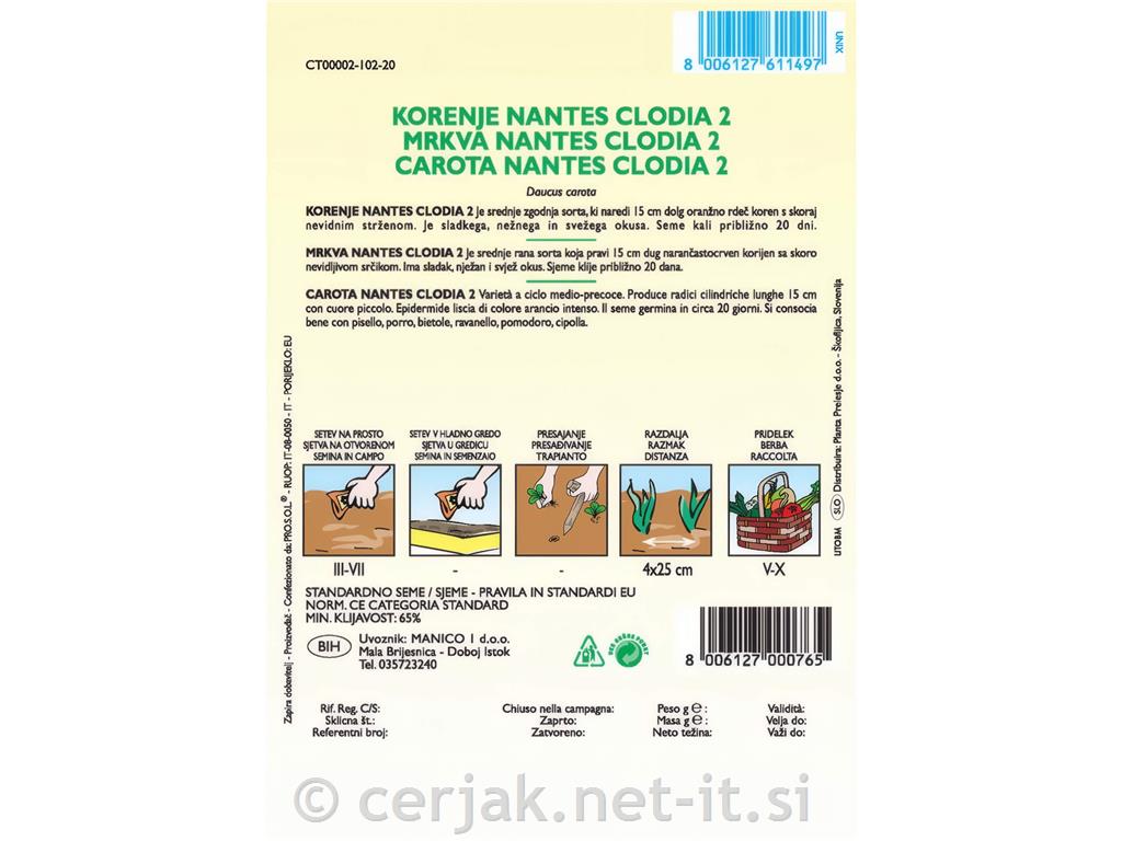 Korenje Nantes 2, 7 g