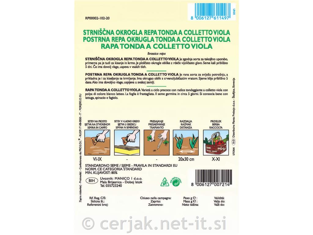 Repa okrogla, 8 g