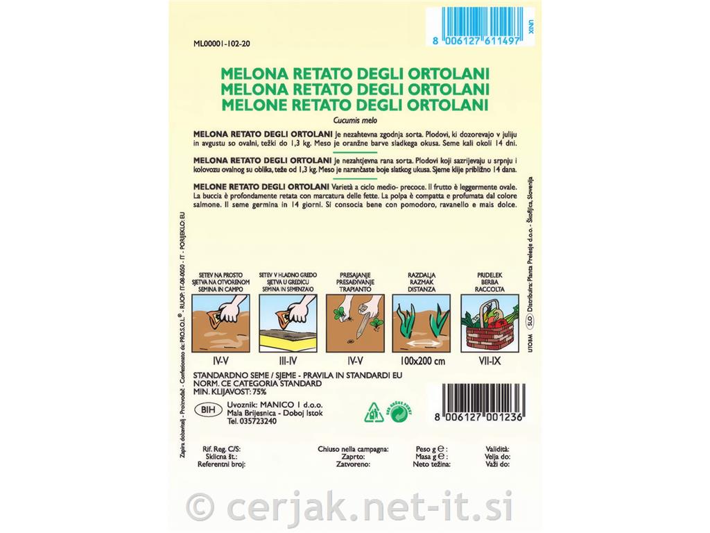 Melona Retato degli ortolani, 2 g
