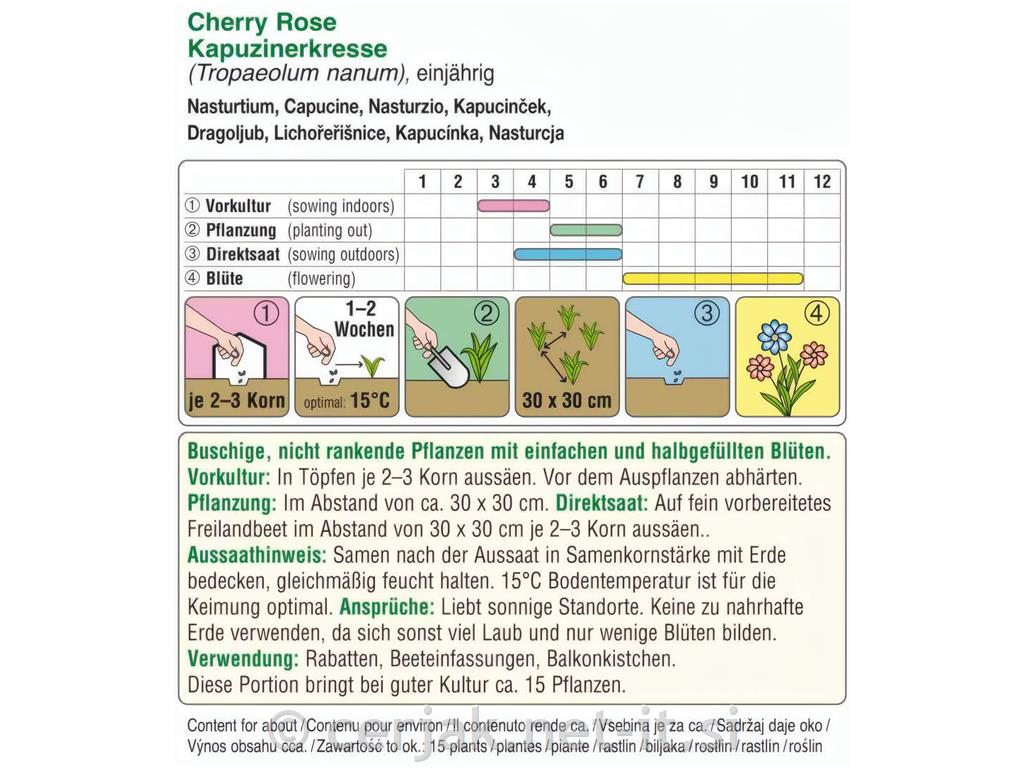 Kapucinček Cherry Rose 5g