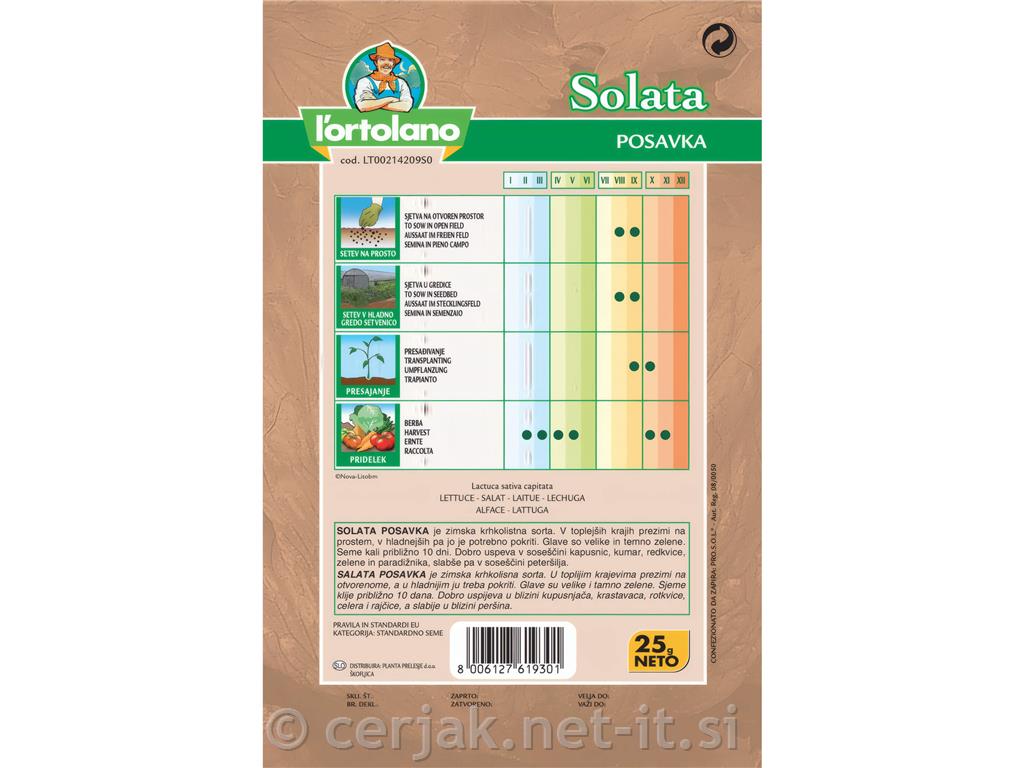 Solata Posavka, 25 g