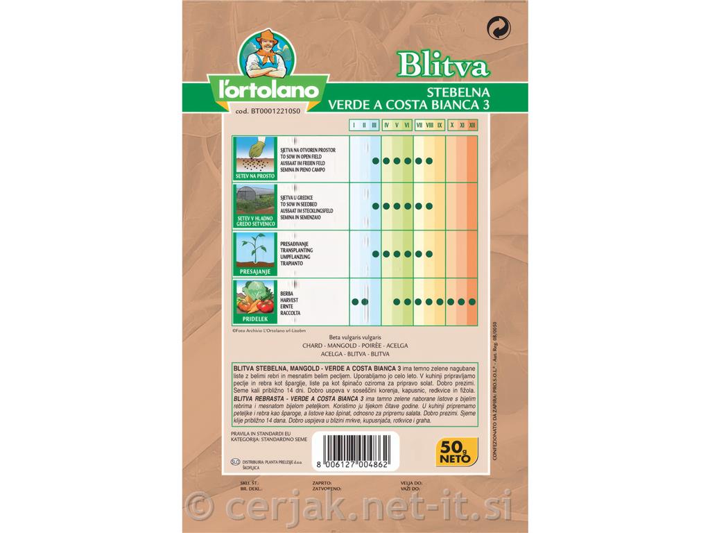 Blitva srebrnolistna Verde, 50g