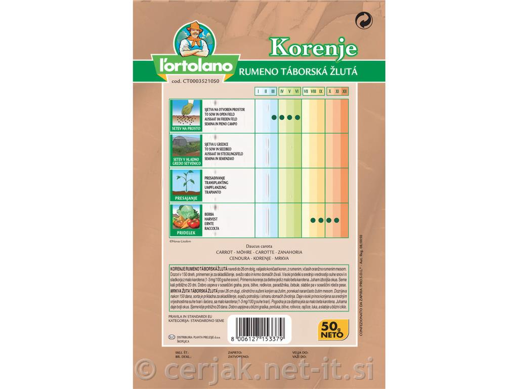 Korenje Nantes 2, 50 g