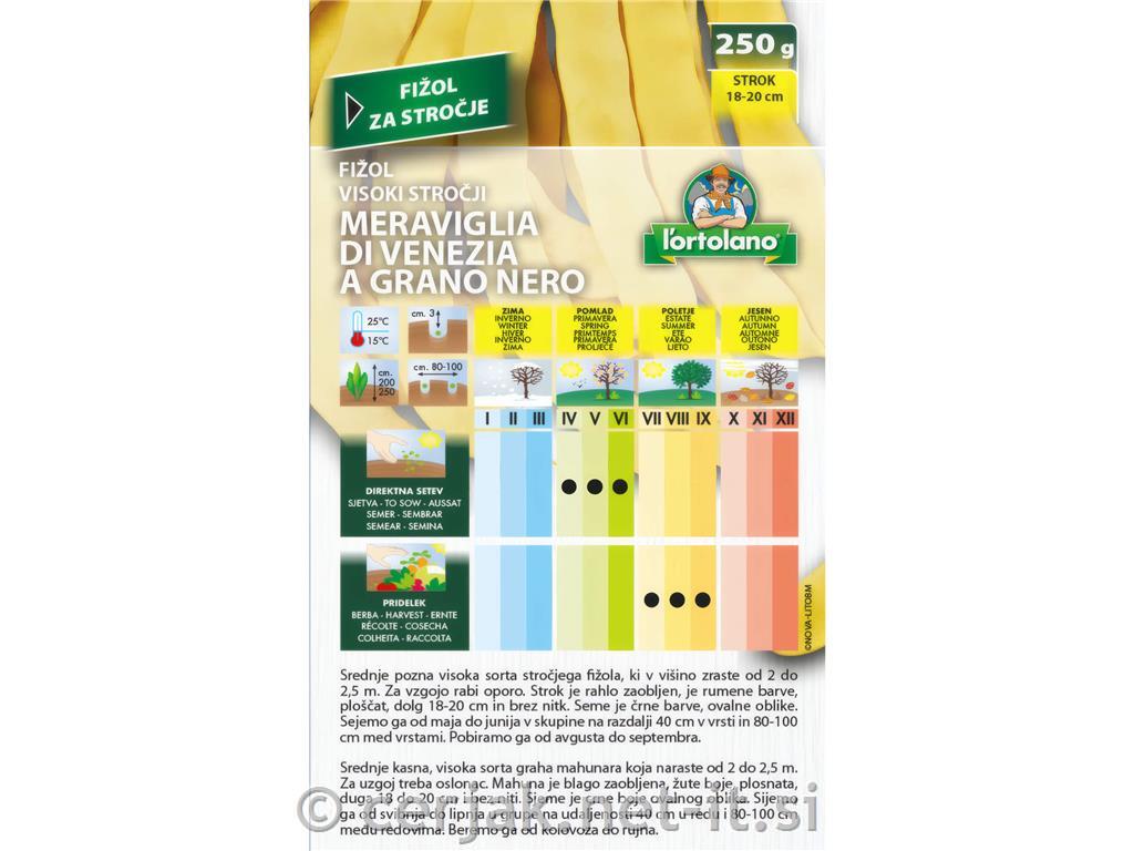 Fižol visoki stročji Meraviglia 250 g