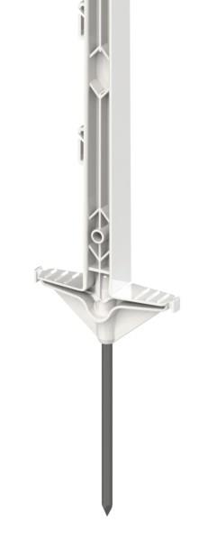 Plastični steber Classic 156 cm z 12 izolatorji bela