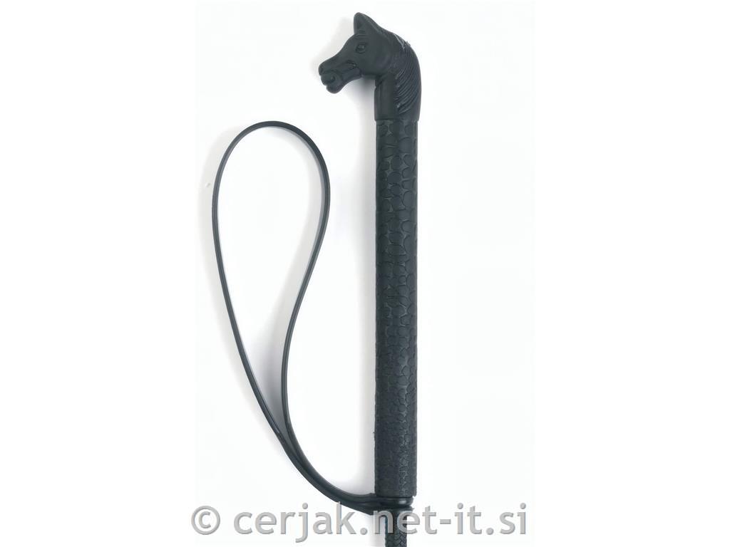 Jahalni bič s konjsko glavo 75 cm