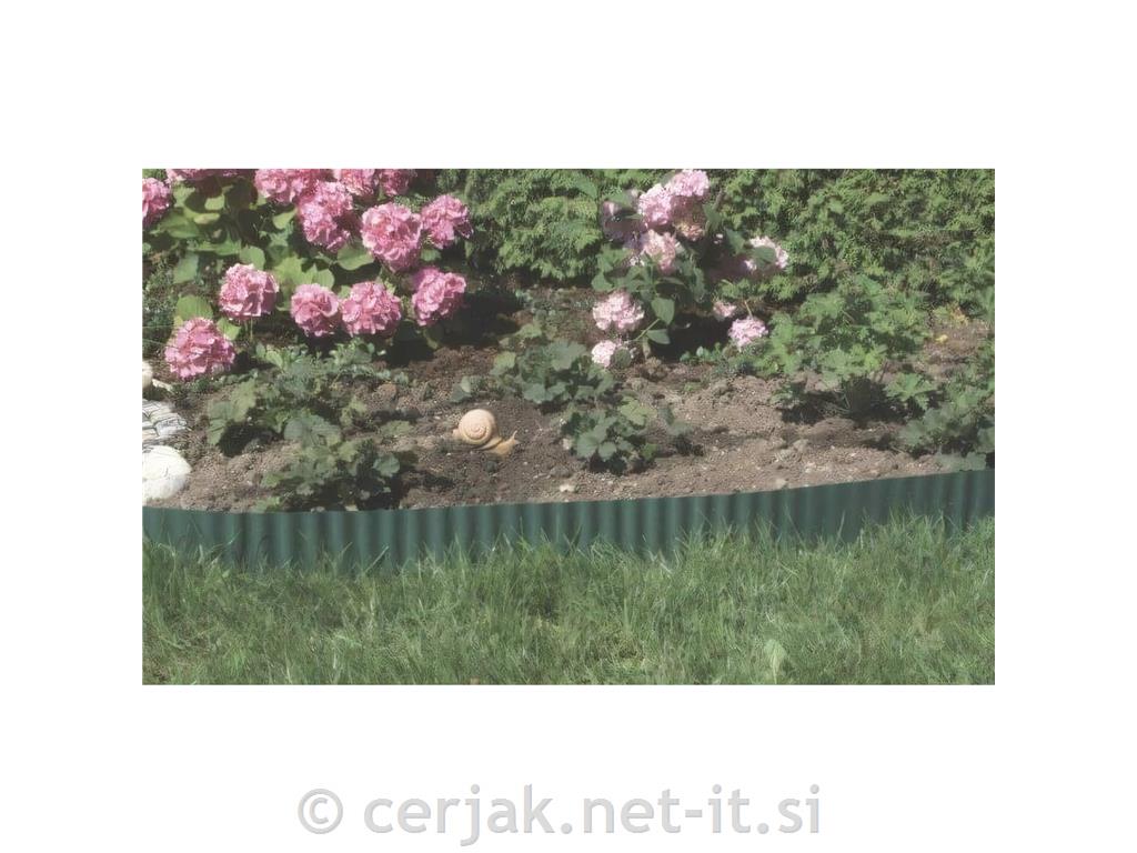 Obroba za trato, 15 cm x 9 m, zelena
