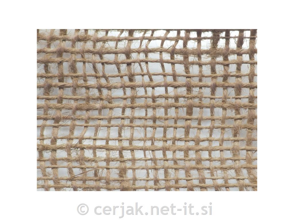 Trak iz jute zelen, 10 cm x 25 m