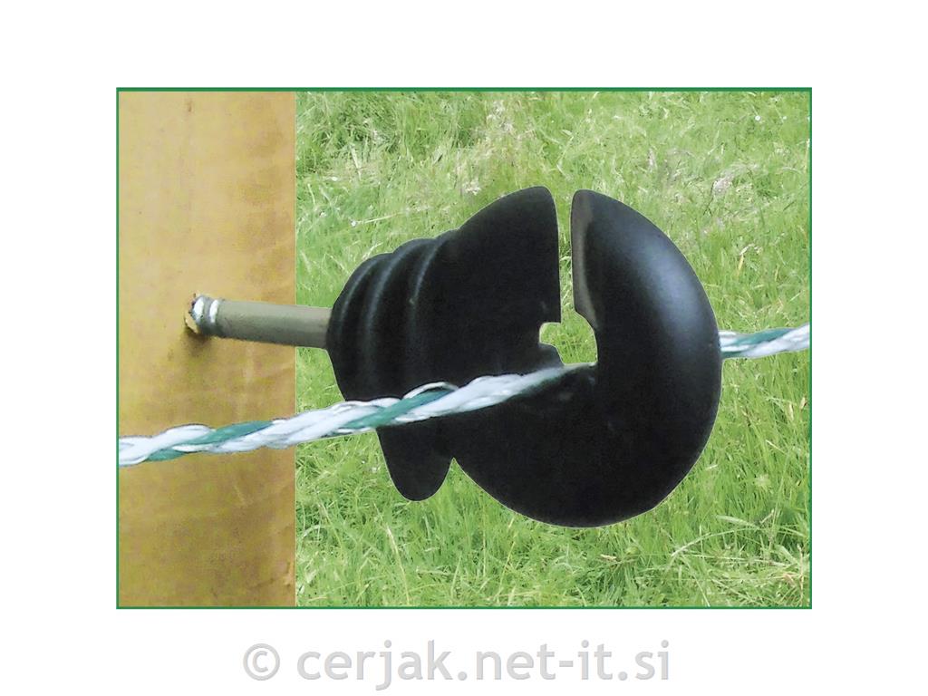 Izolator okrogli z zarezo, 1 kos