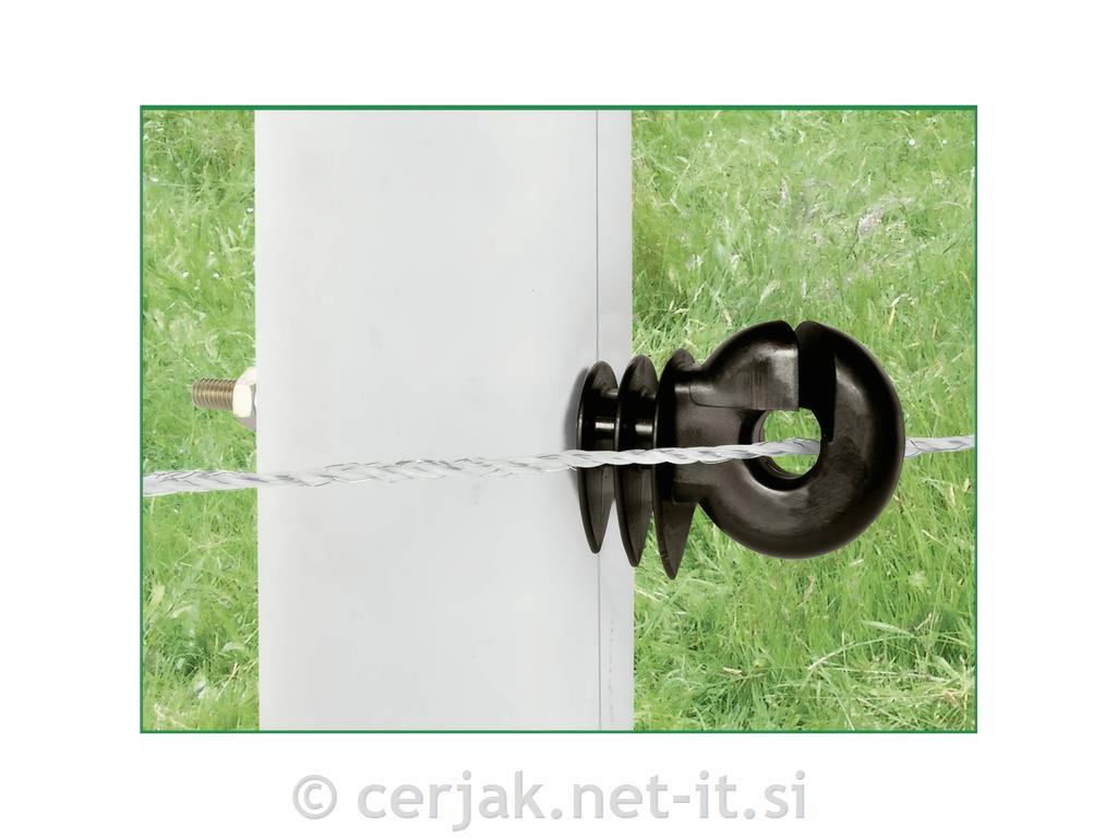 Izolator okrogli z zarezo M6 x 80 mm, 1 kos
