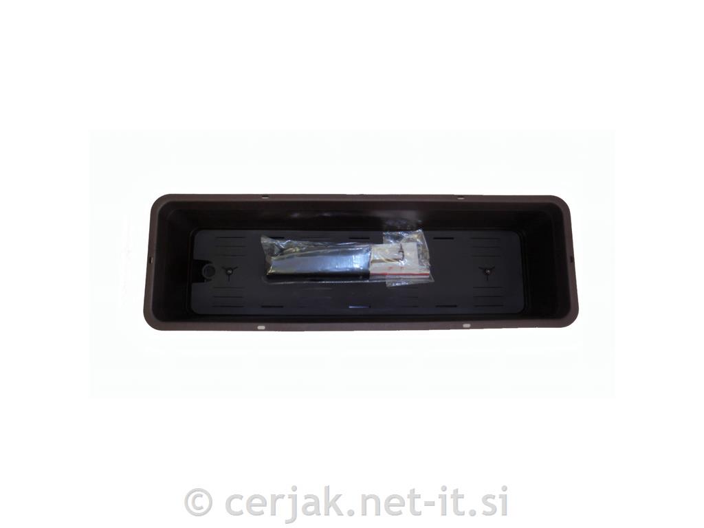 Korito PVC z vodnim rezerovarjem bergamont 80 rjavo