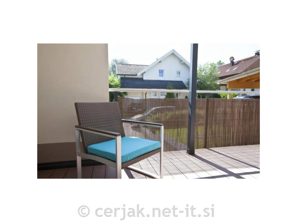 Balkonska ograja Willow Longlife 1 x 3m, rjava