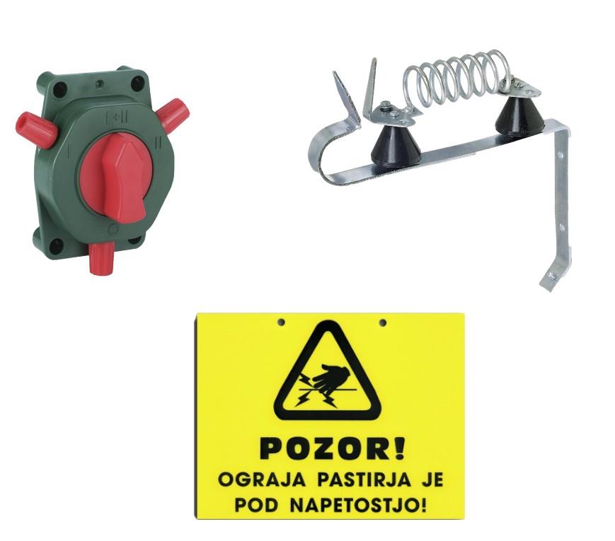 Stikala, protistrelna zaščita, opozorilne table